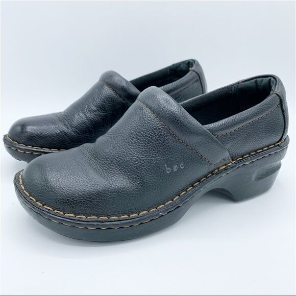BOC Born‎ Peggy Size 8 Slip-On Comfort Clogs Black Walking Shoes - Picture 1 of 16